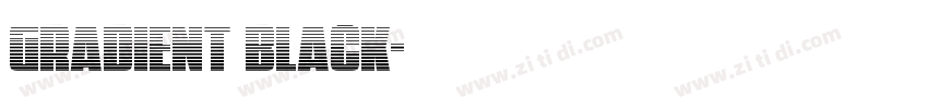 gradient black字体转换